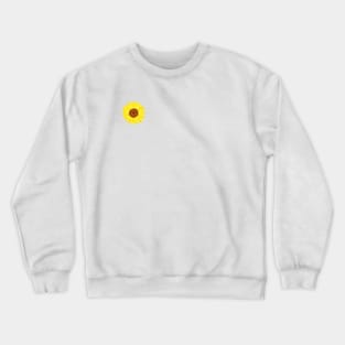 Sunny Side Sunflower (White Background) Crewneck Sweatshirt